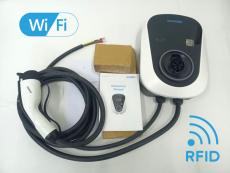 Настенное зарядное устройство Duosida Type 1 / 32А / RF карты/ WiFi  с кабелем 5м (без вилки)